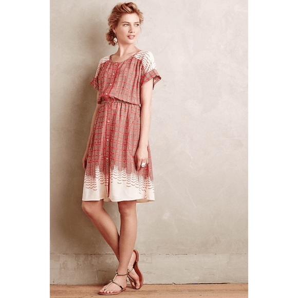 Maeve Dresses & Skirts - Anthropologie Maeve Veronia Pattern Shirtdress S